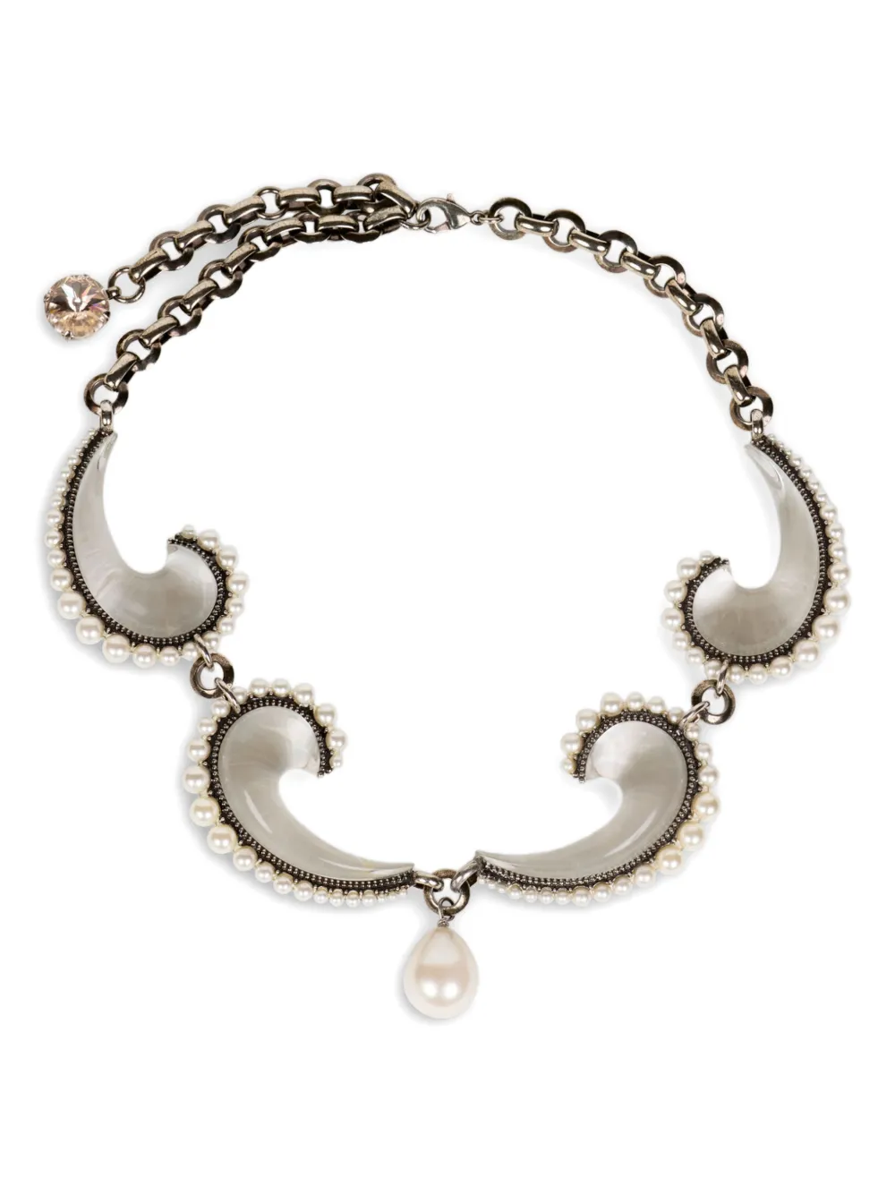 ETRO paisley-embellished necklace - Argento