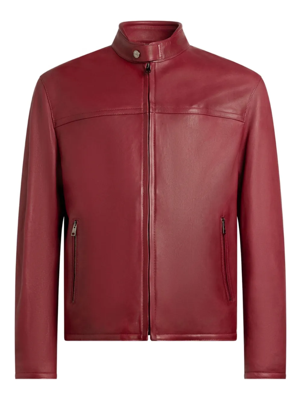 ETRO nappa leather jacket - Rosso