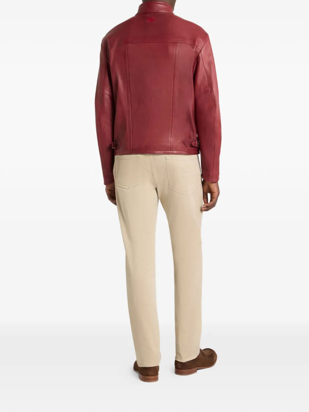 ETRO Nappaleren jack met rits Rood