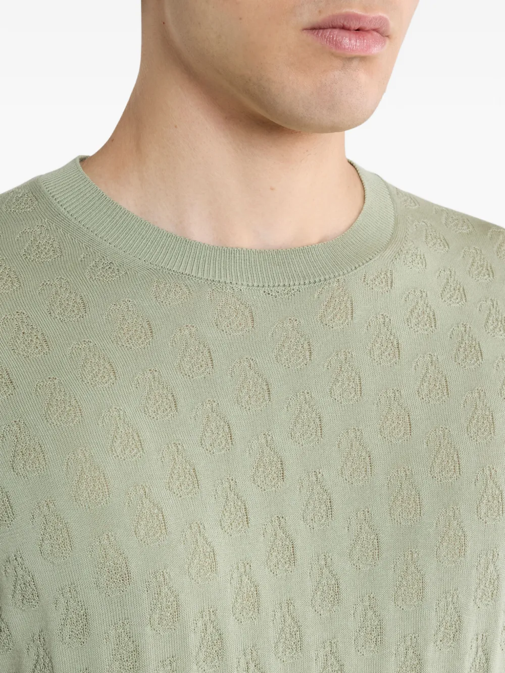 ETRO T-shirt met paisley-patroon Groen