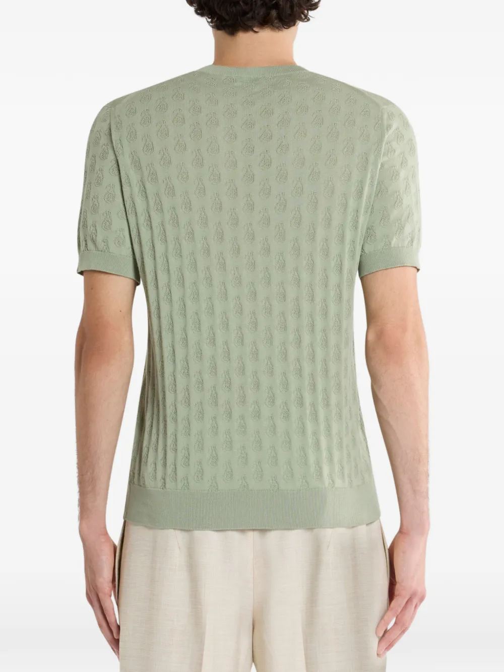 ETRO T-shirt met paisley-patroon Groen