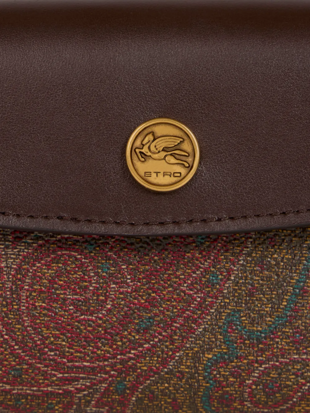 ETRO Arnica portemonnee met paisley-print Bruin