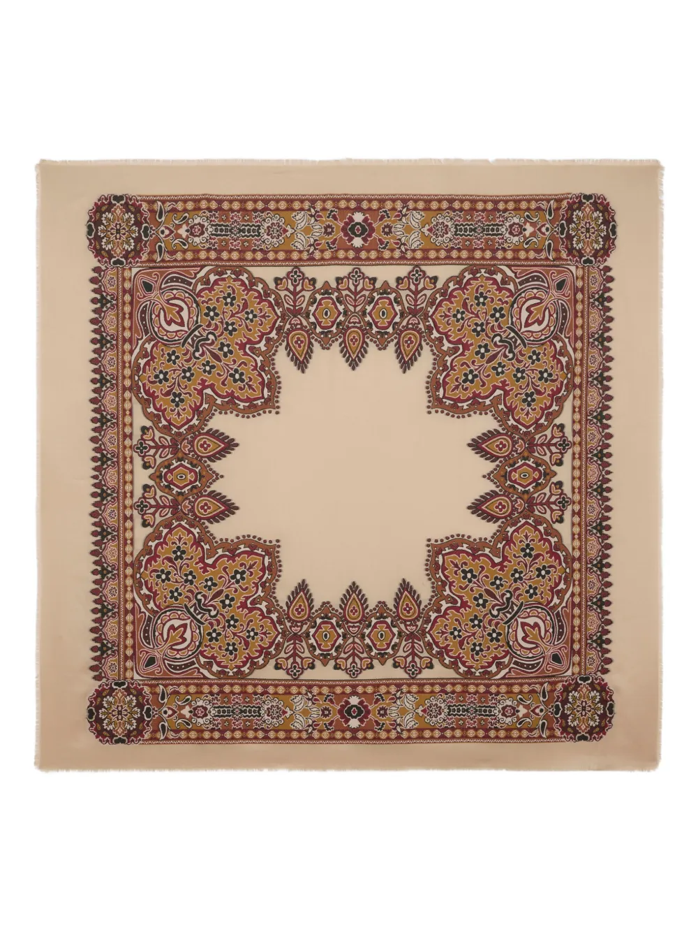 ETRO floral-jacquard scarf - Toni neutri