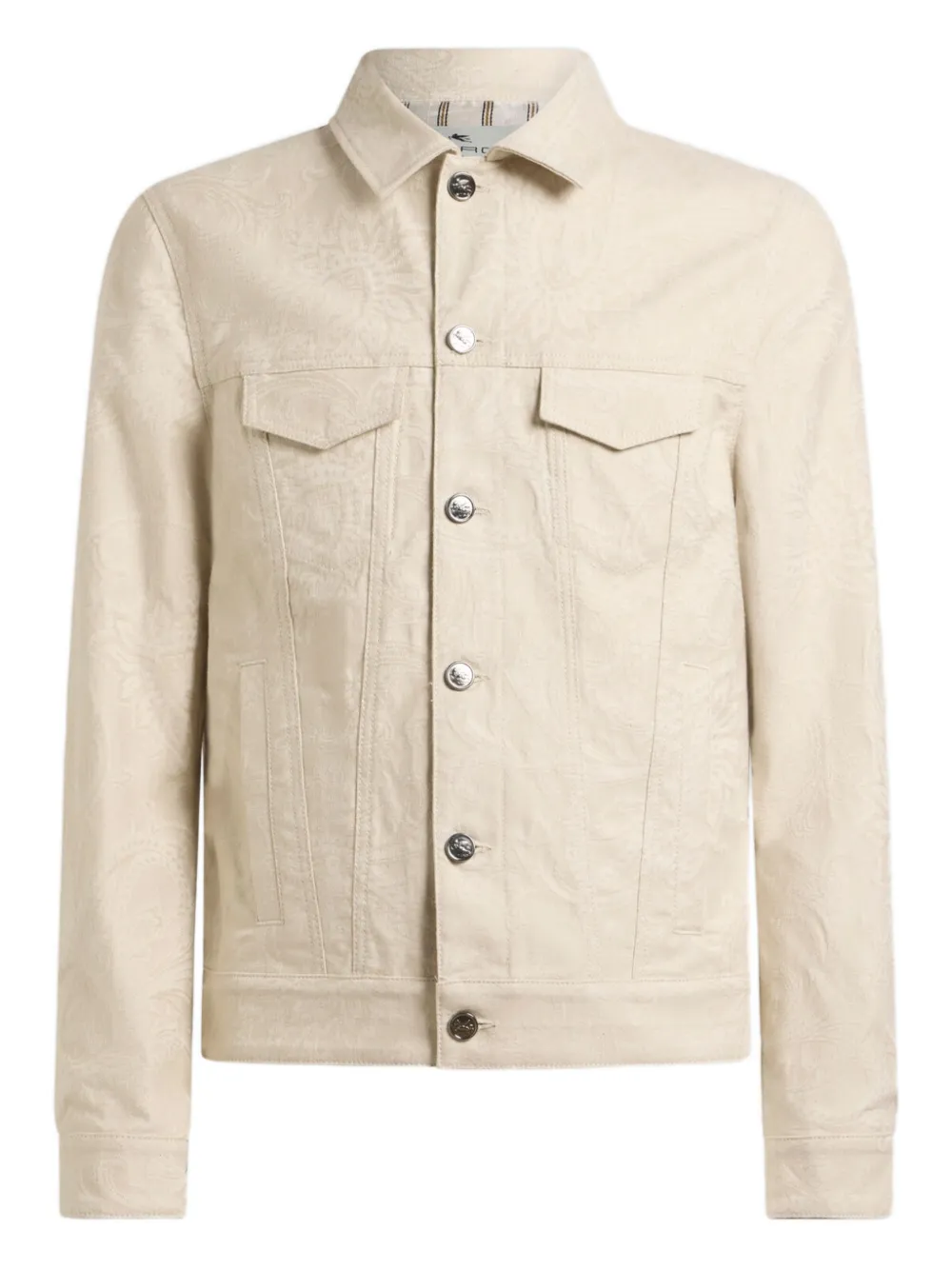 ETRO Giacca denim con stampa paisley - Toni neutri