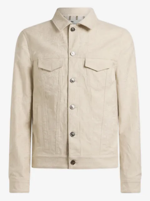 ETRO jacquard paisley denim jacket