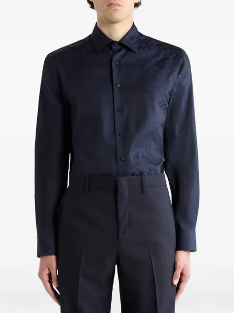 ETRO camisa con motivo animal en jacquard