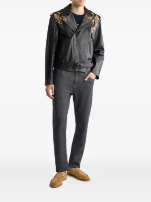 Etro レザージャケット メンズ通販 - FARFETCH