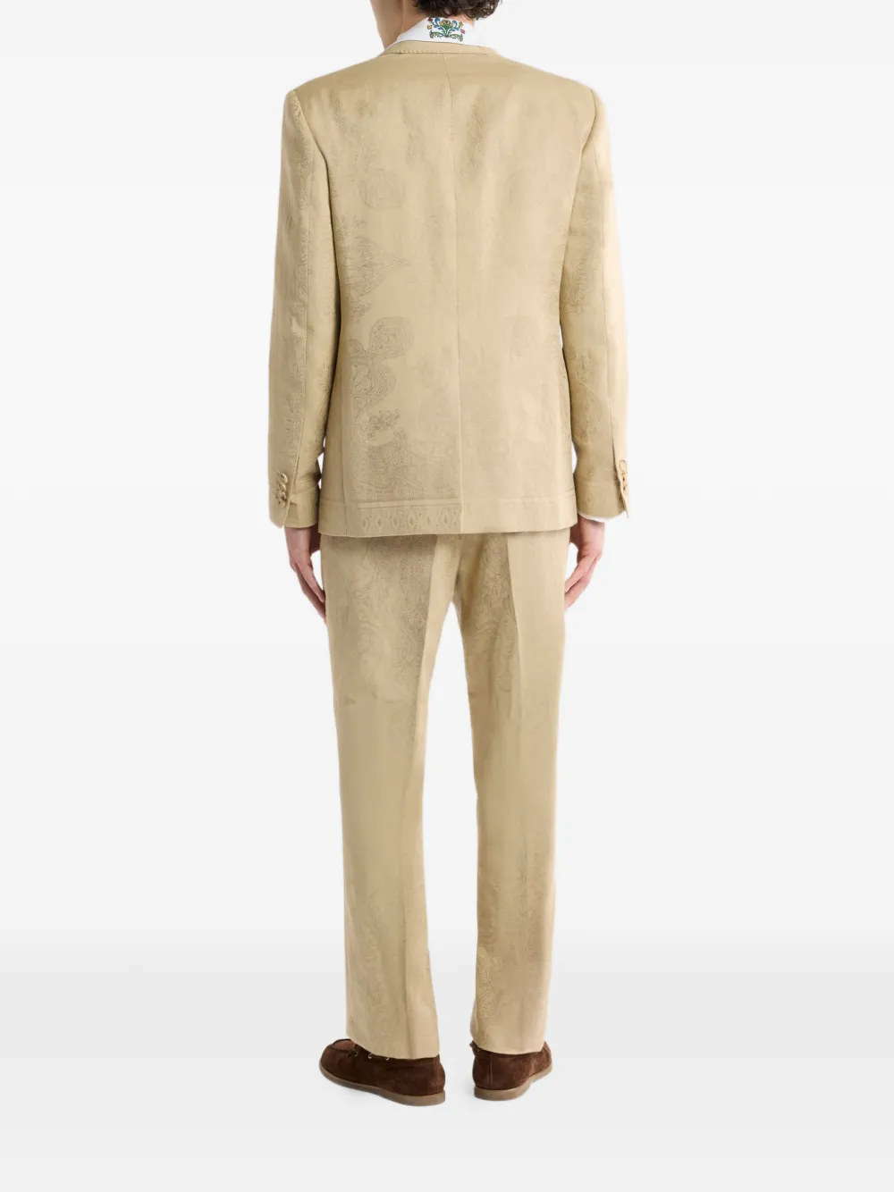 ETRO Blazer met paisley-print Beige