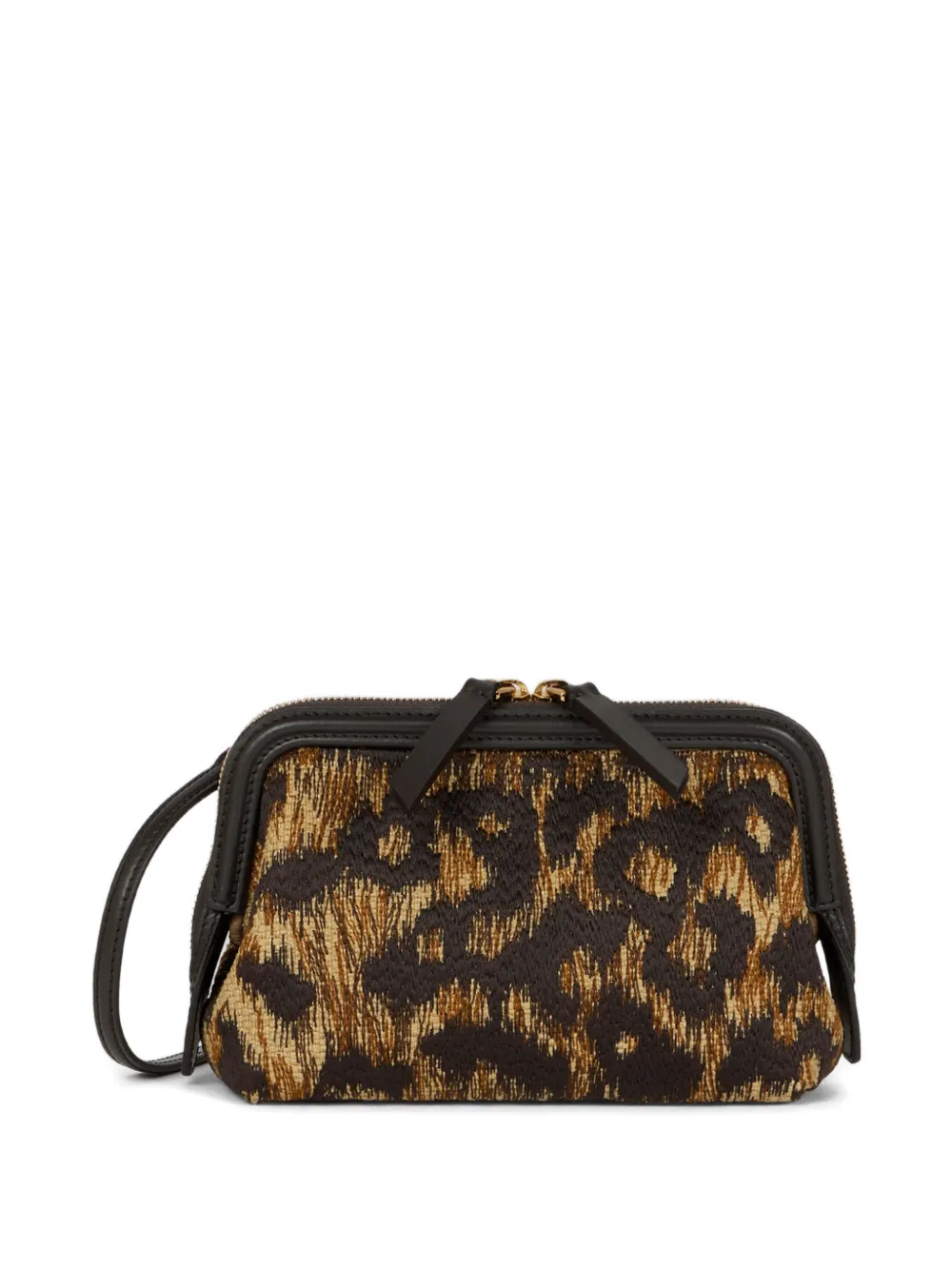 ETRO Doc clutch met diereneffect Bruin