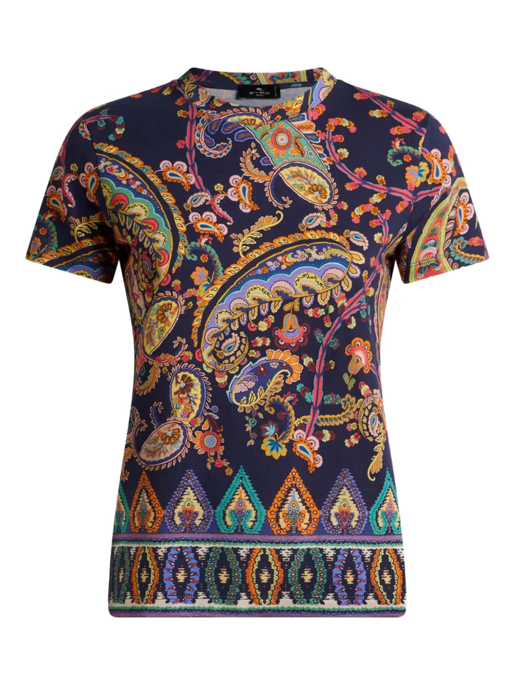 ETRO floral paisley medallion-motif T-shirt - Viola
