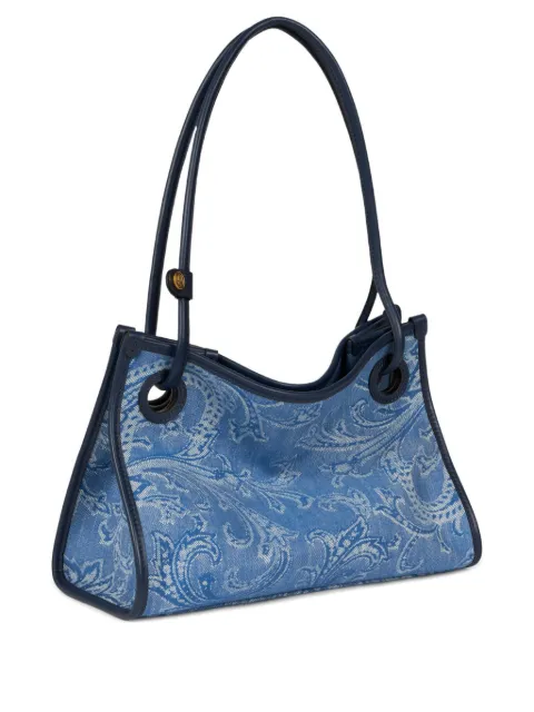 ETRO small Eyes denim tote bag