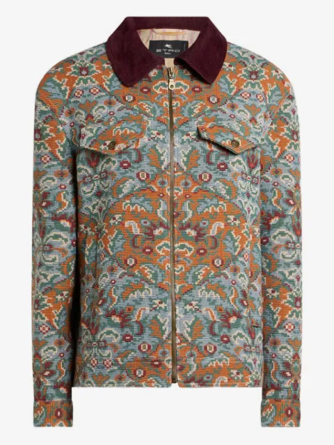 ETRO zip-up floral jacket