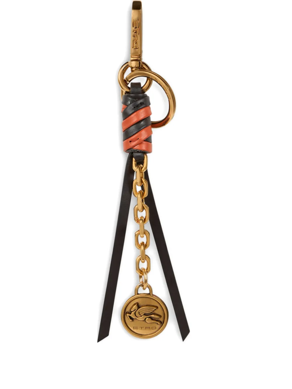 ETRO leather charm - Nero