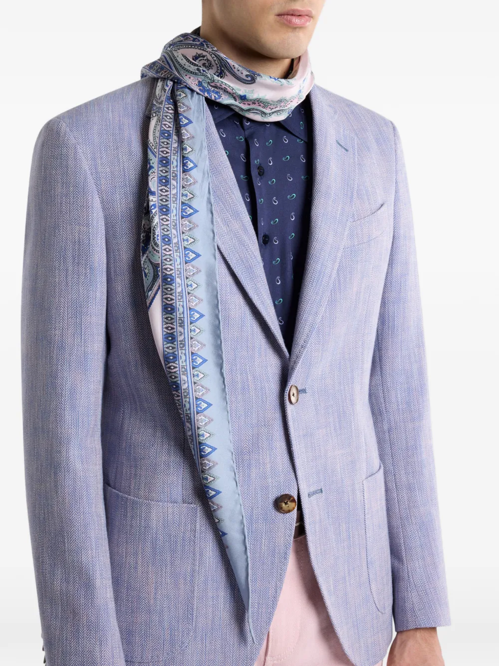 paisley-pattern scarf