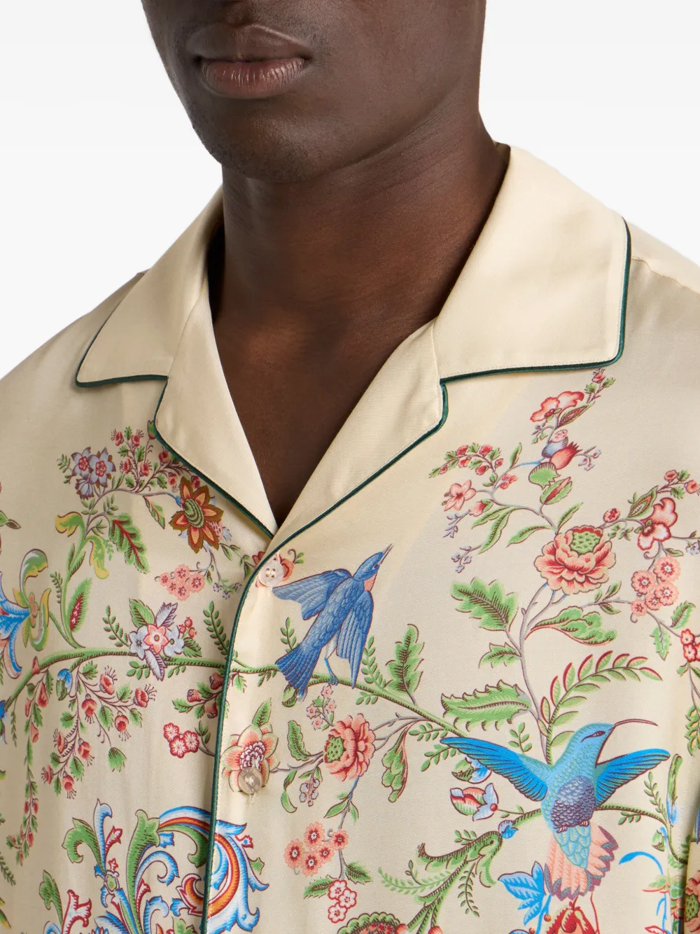 ETRO Twill bowlingshirt Beige