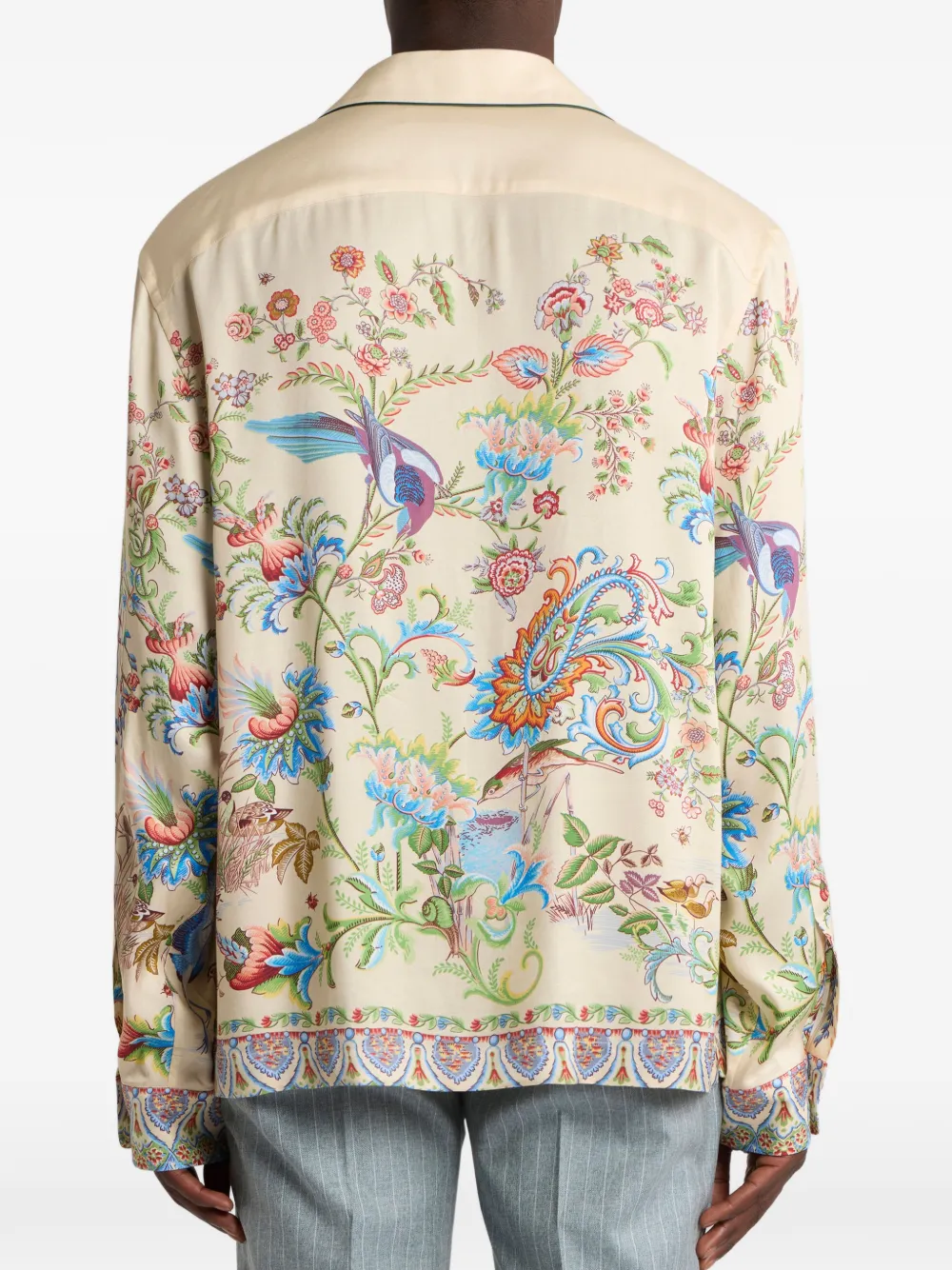 ETRO Twill bowlingshirt Beige