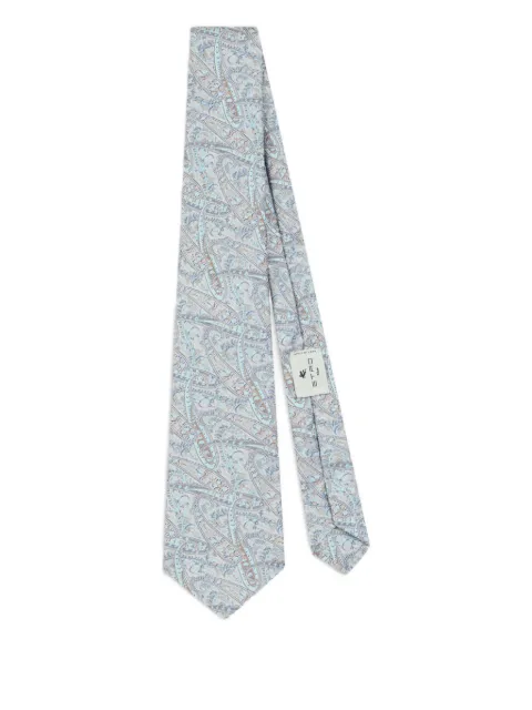 ETRO jacquard floral paisley tie