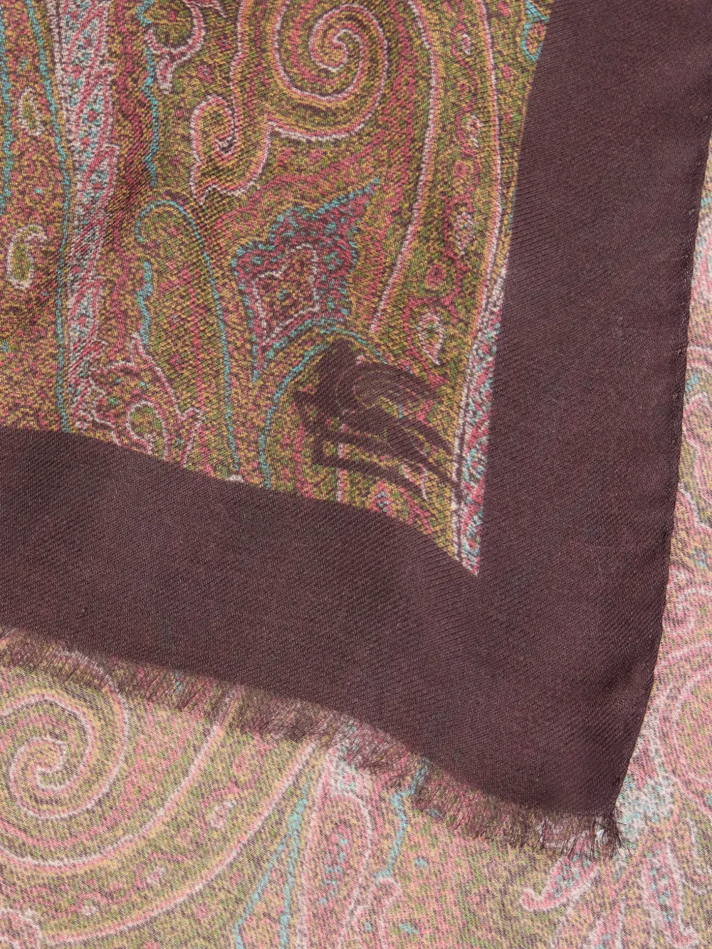 Etro Floral Paisley Scarf - Brown 
