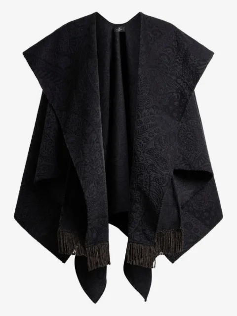 ETRO paisleymönstrad cape i jacquard
