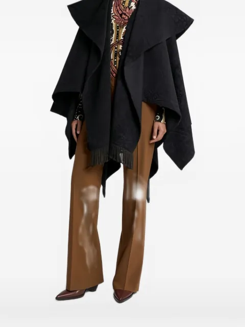 ETRO jacquard paisley cape