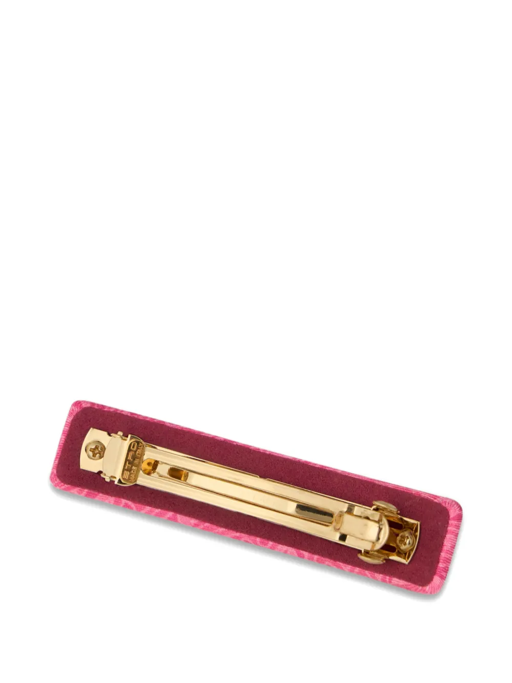 Etro Arnica Silk Hair Clip In Pink