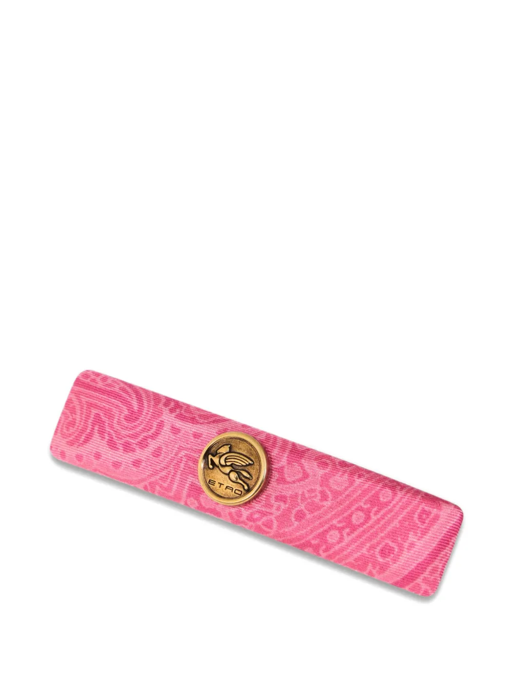 Etro Arnica Silk Hair Clip In Pink