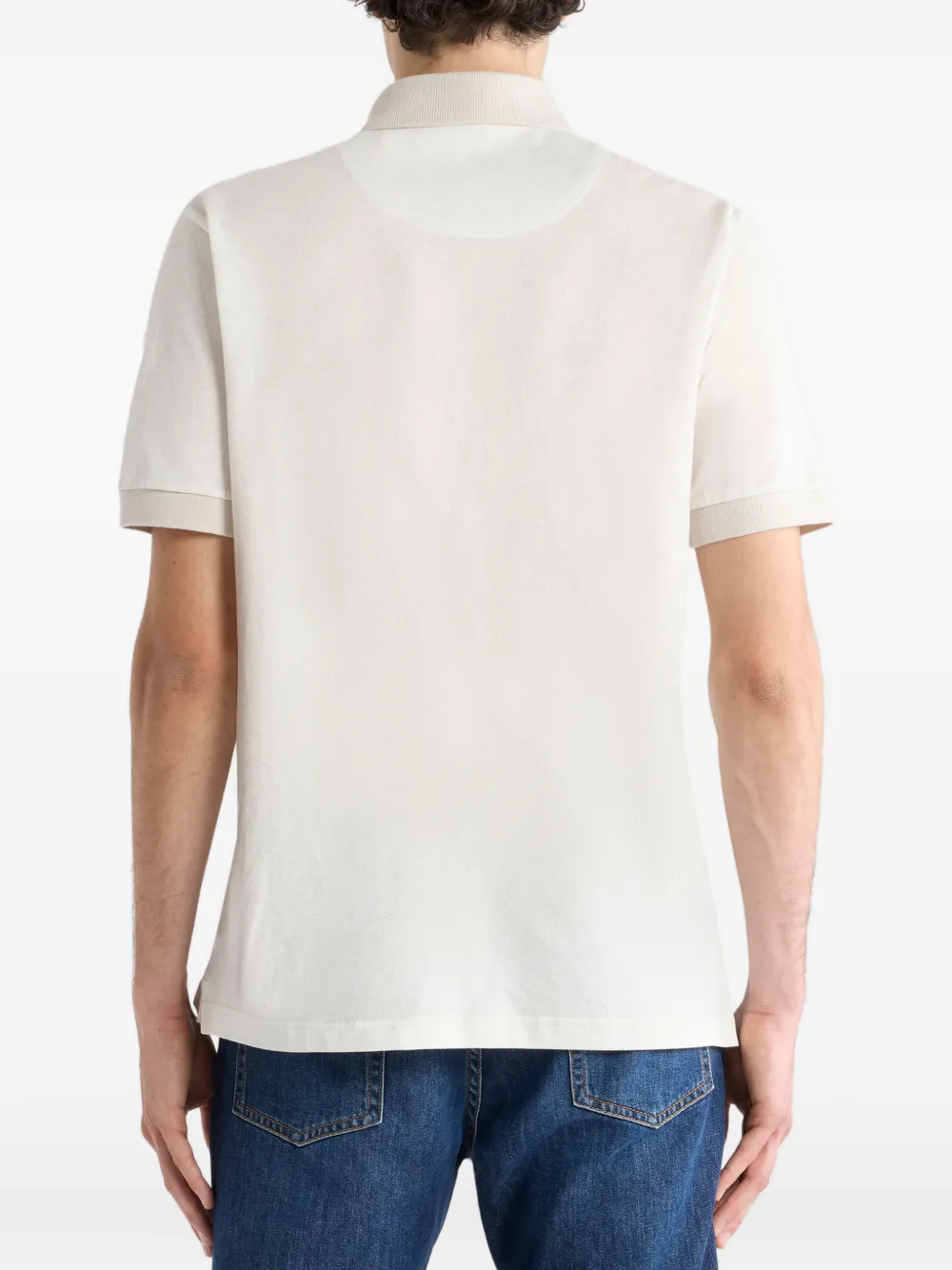 ETRO Katoenen poloshirt met patroon Beige