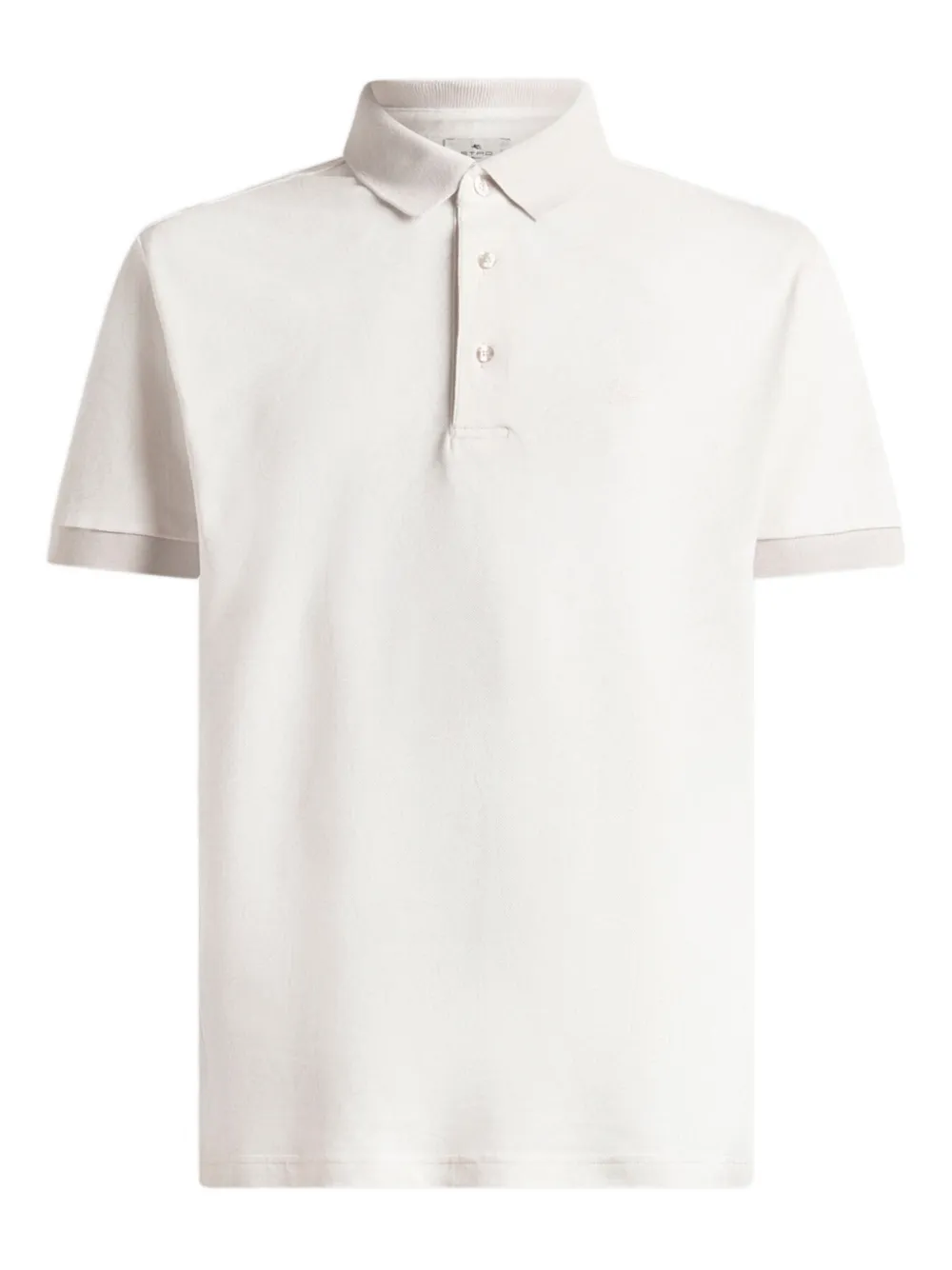 ETRO arnica-motif cotton polo shirt - Toni neutri