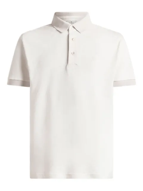ETRO arnica-motif cotton polo shirt