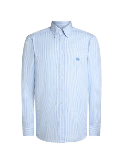 ETRO 스트라이프 자수 셔츠