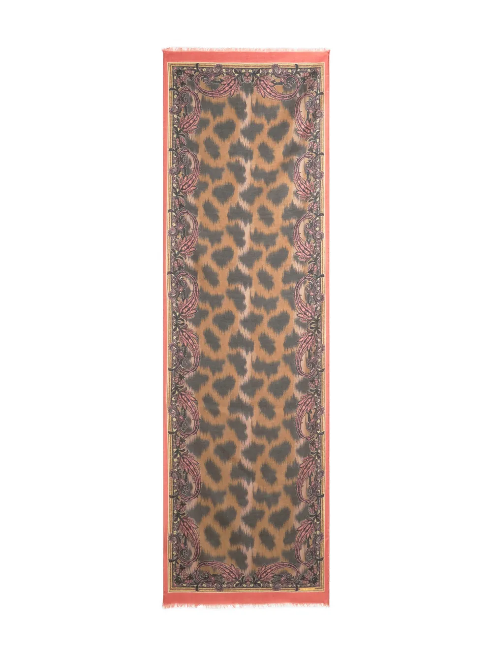 ETRO animal-motif scarf - Marrone