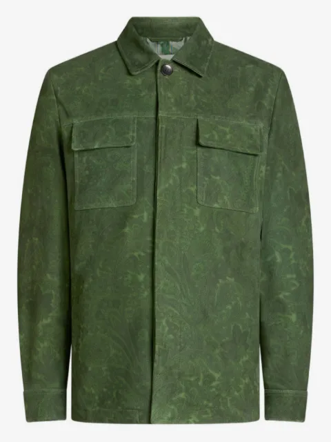 ETRO floral paisley suede jacket