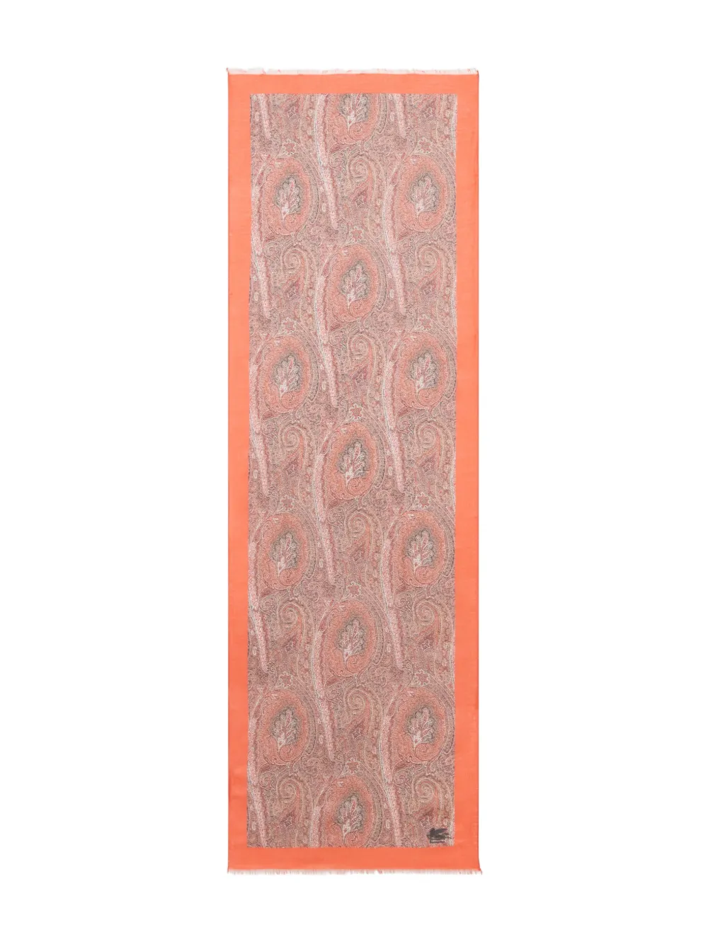 Etro Floral Paisley Motif Scarf In Blue