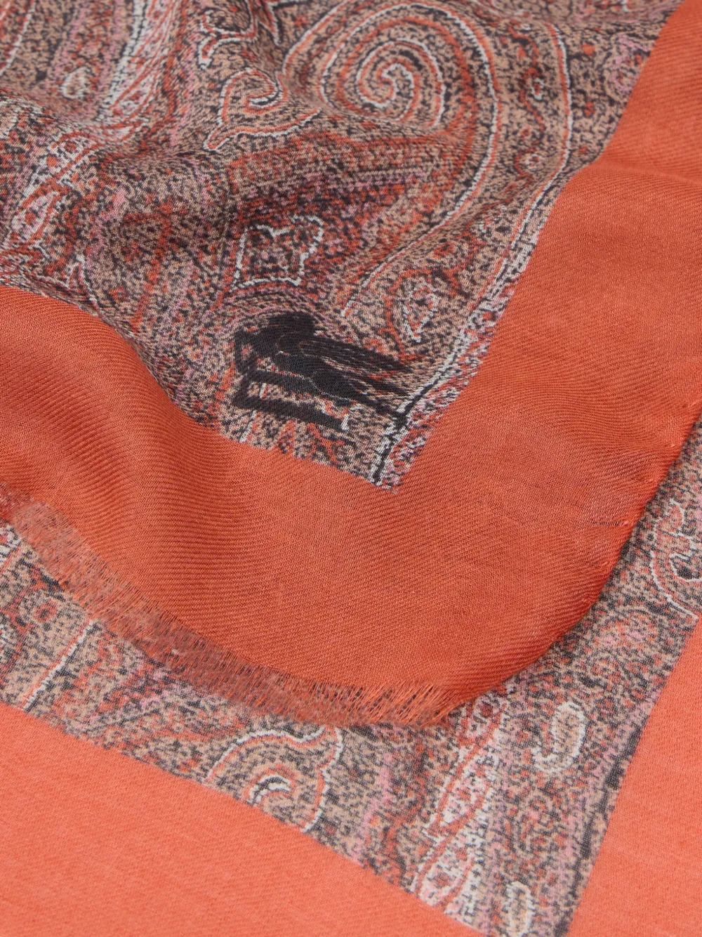 ETRO cashmere-blend scarf - Oranje