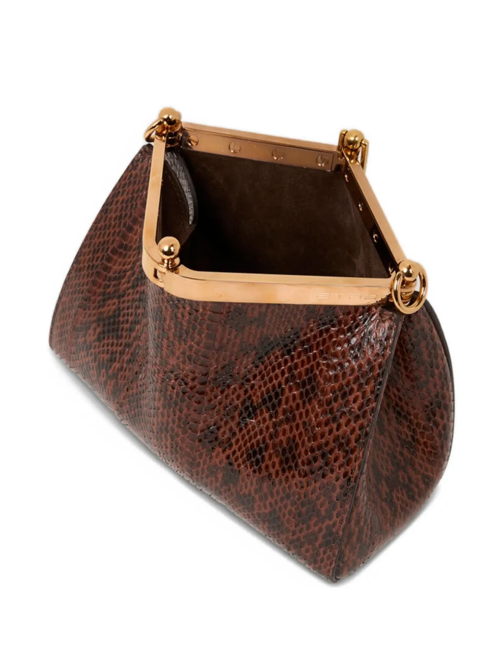 ETRO Vela leren kleine schoudertas Bruin