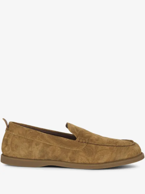 ETRO printed suede slip-on shoes