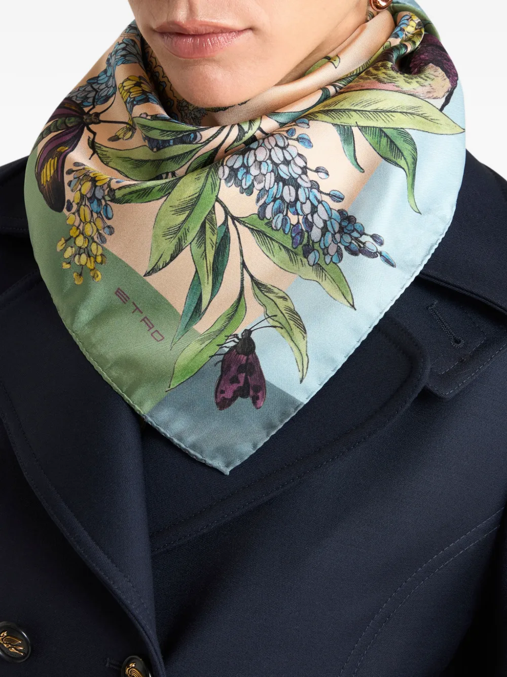 Floral Silk Scarf