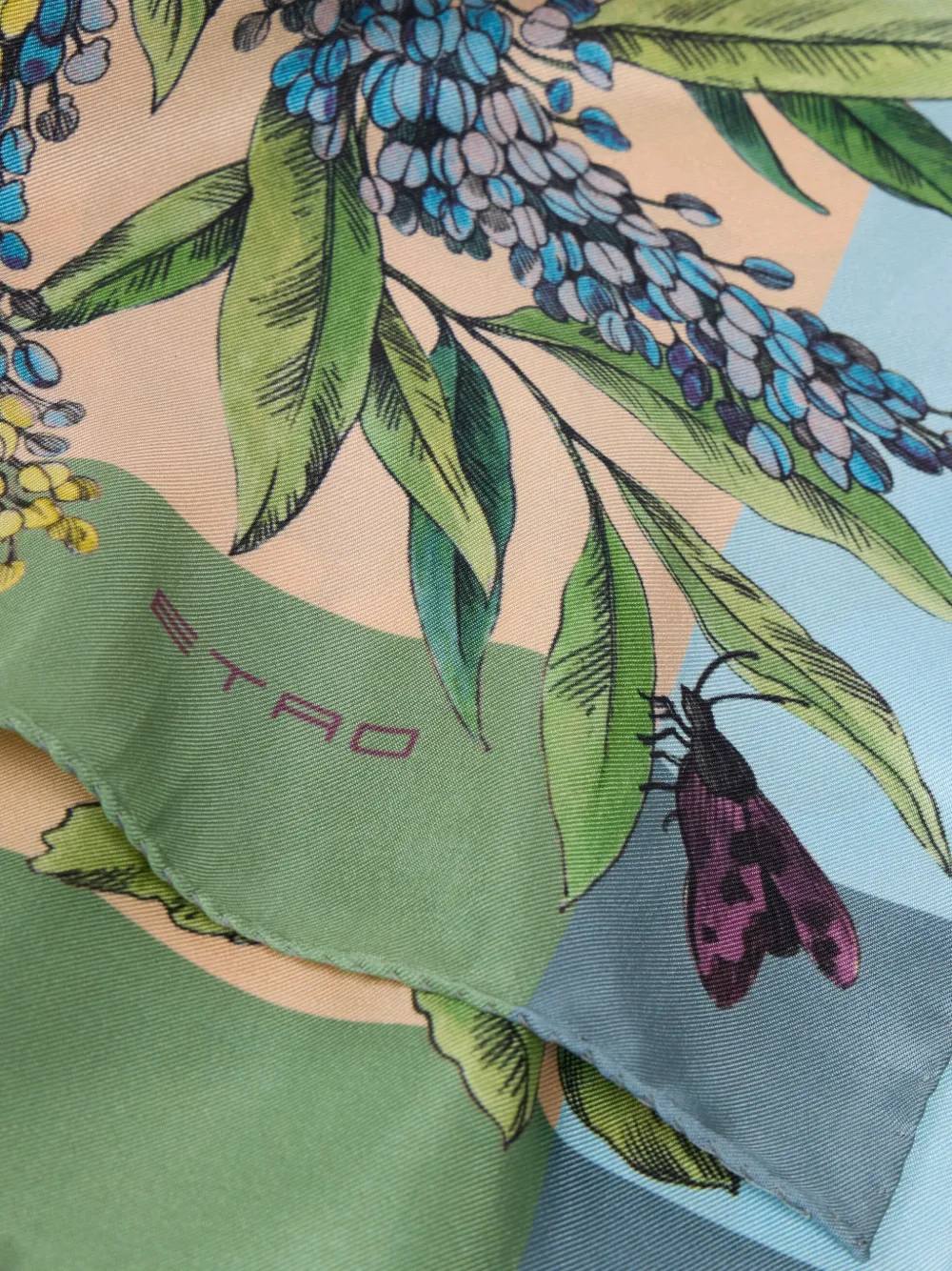  Etro Floral Silk Scarf - Neutrals 