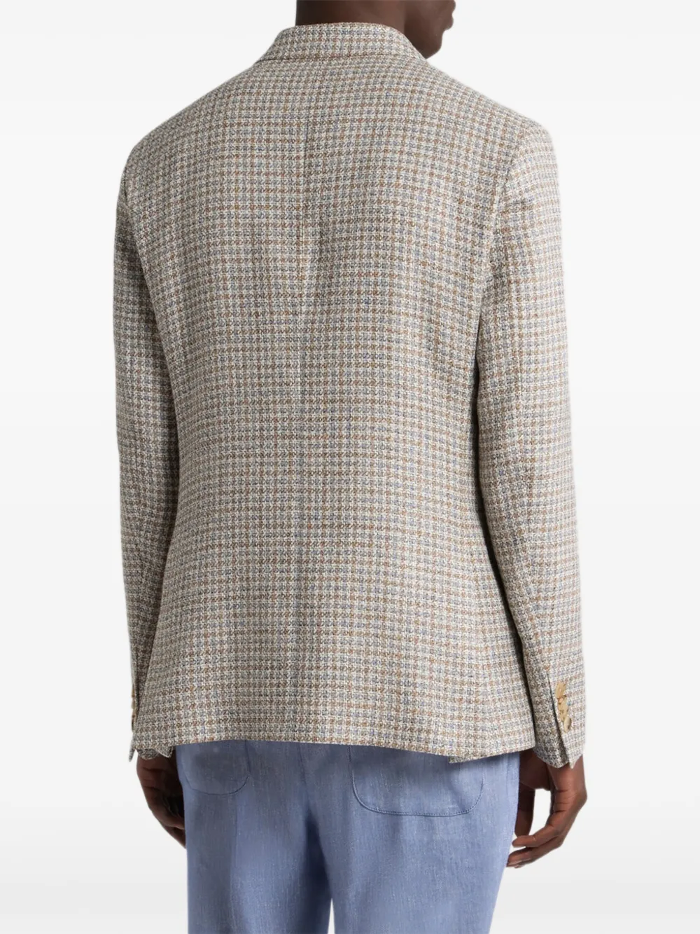 ETRO Blazer met enkele rij knopen Beige