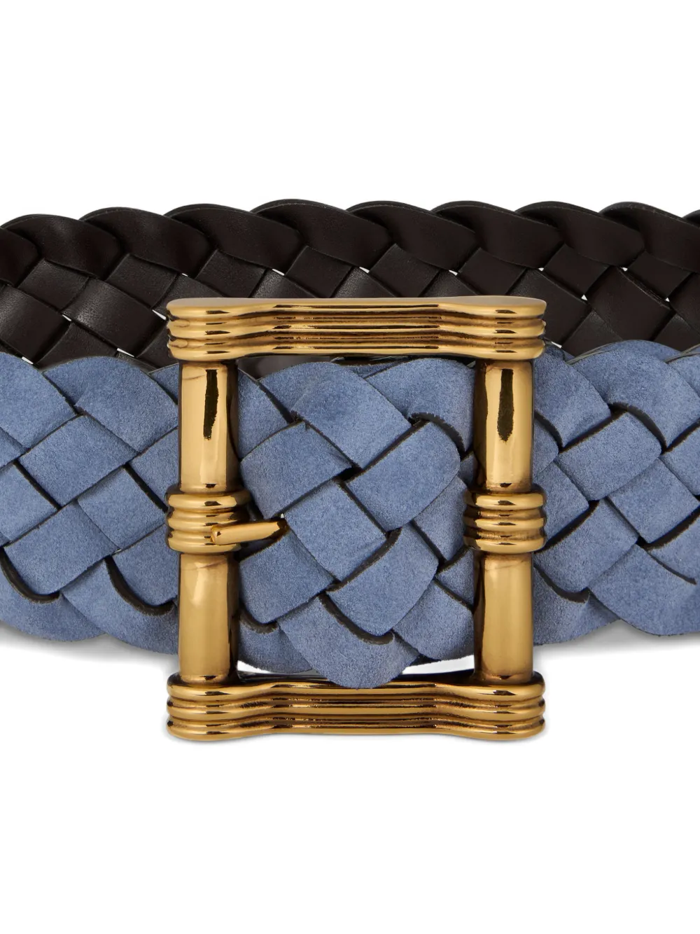  Etro Reversible Woven Belt - Blue 