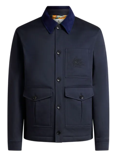ETRO logo-embroidered jacket
