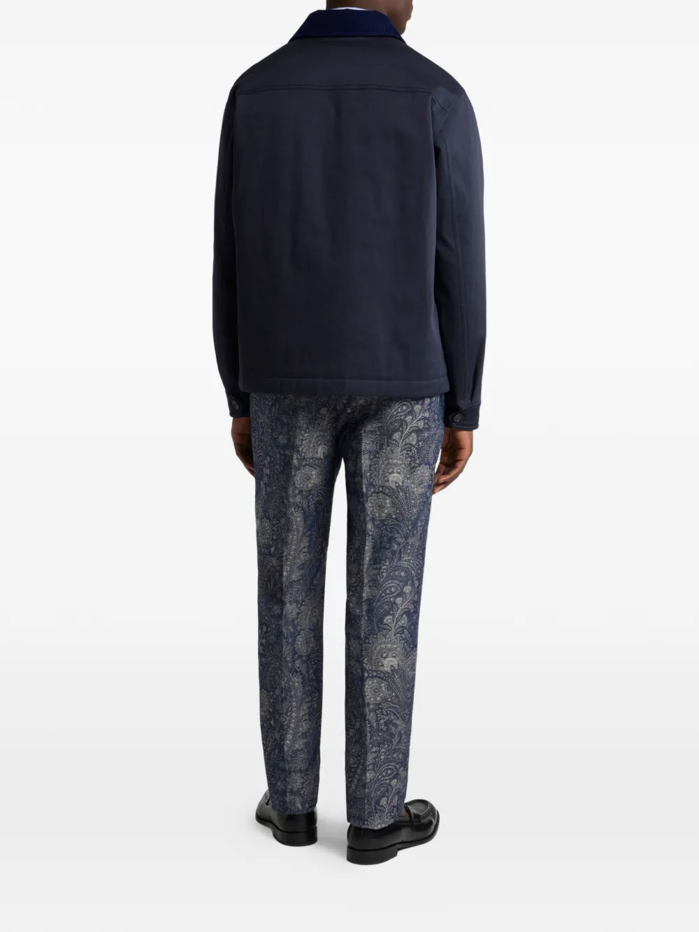 ETRO Jack met geborduurd logo Blauw