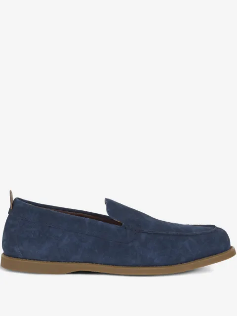 ETRO printed suede slip-on loafers