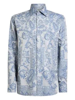 ETRO ペイズリー シャツ | ブルー | FARFETCH JP