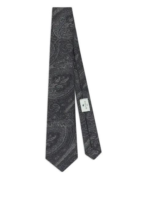 ETRO corbata de seda con motivo en jacquard