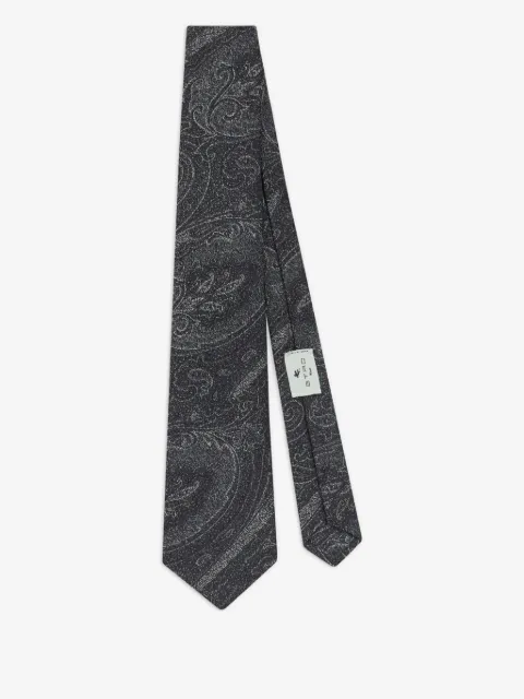ETRO sidenslips med motiv i jacquard