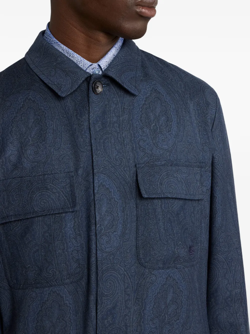 ETRO Jack met klepzak Blauw