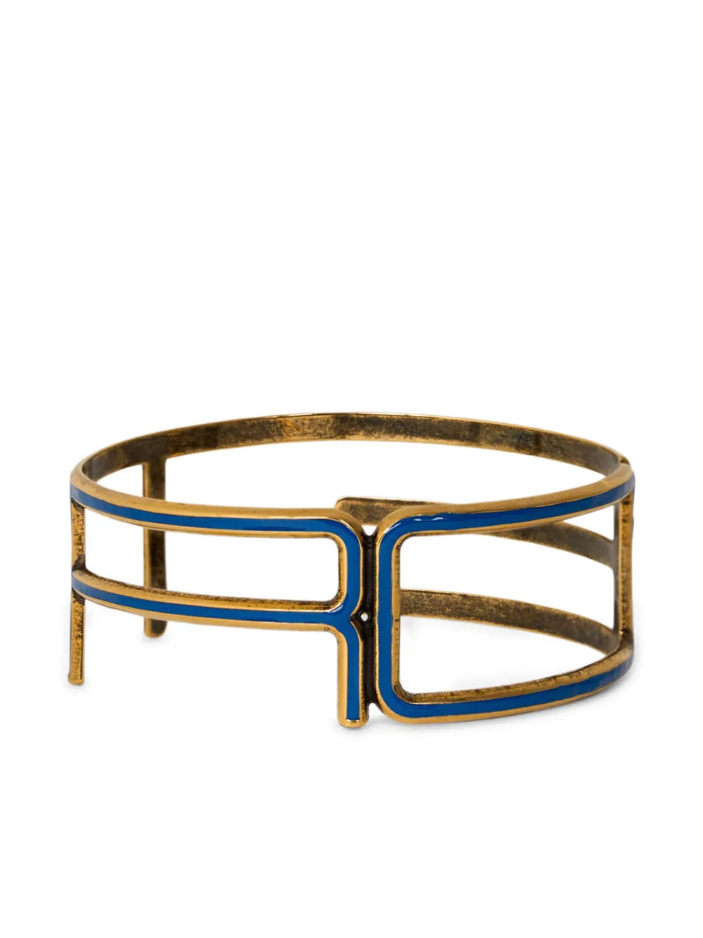  Etro Logo-lettering Bangle Bracelet - Gold 