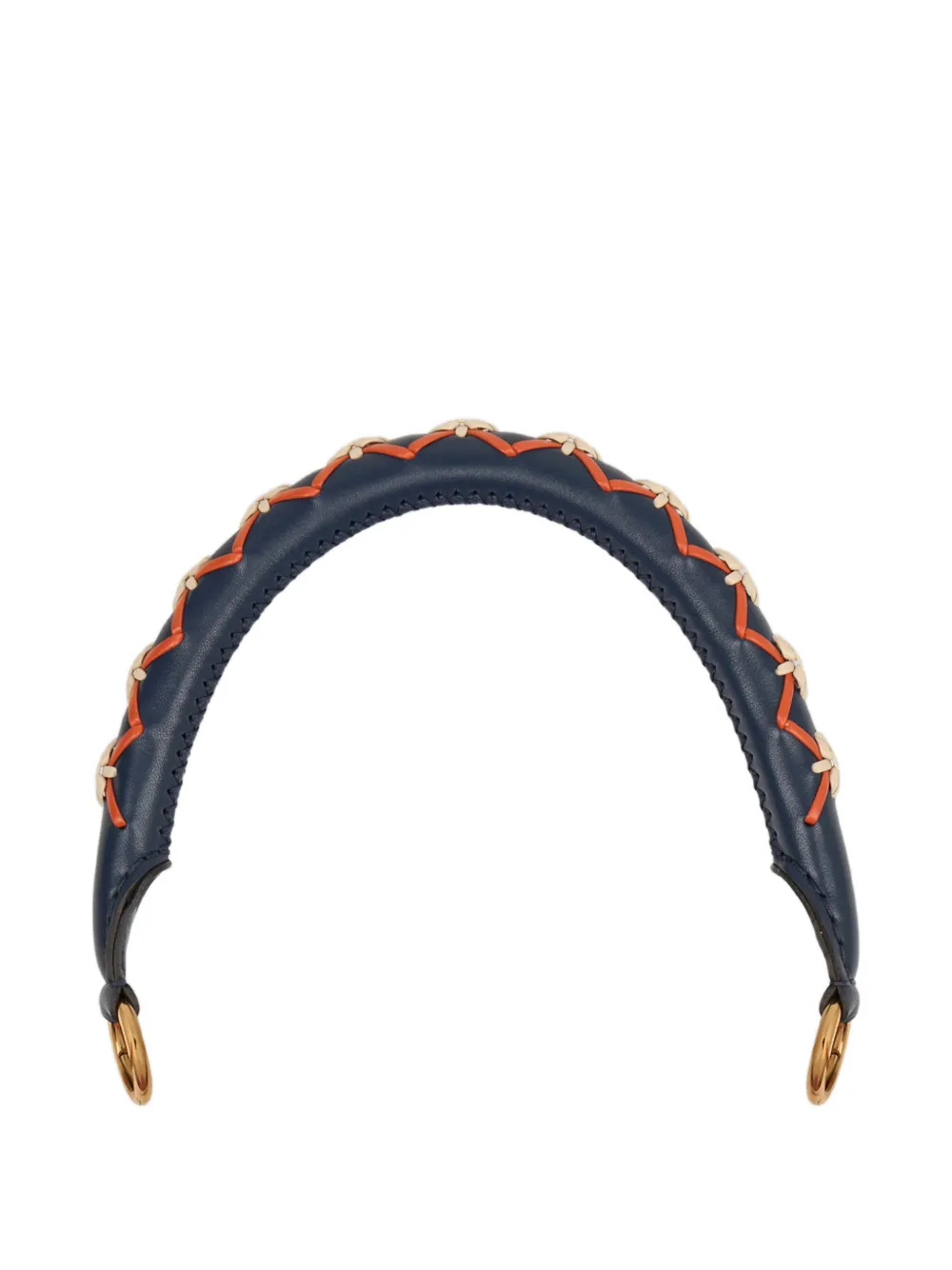ETRO threading-detail leather bag handle - Blu
