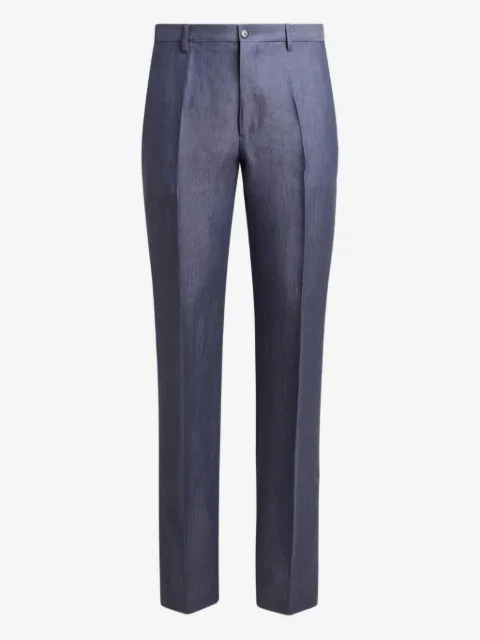 ETRO pleated linen trousers